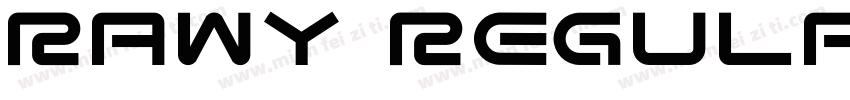 Rawy Regular字体转换